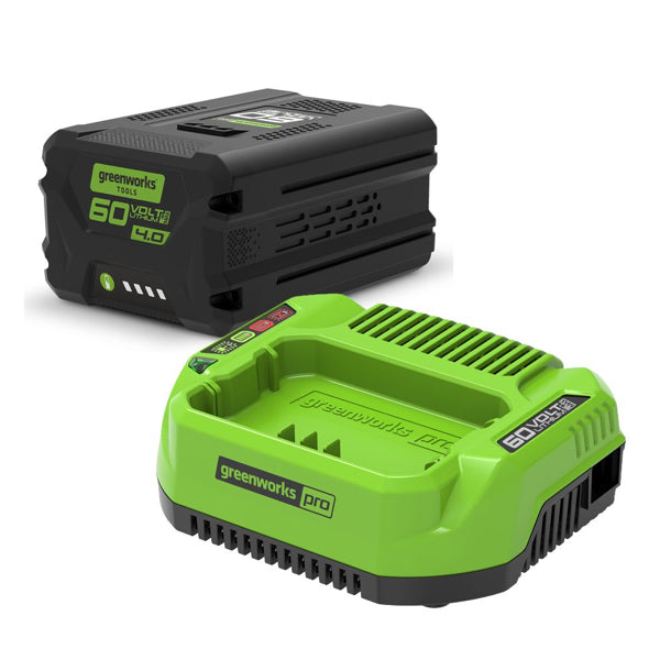 Greenworks 60v 4ah battery and 2ah charger